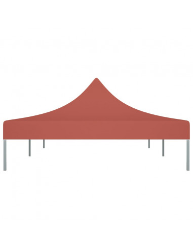 Tetto per Tendone per Feste 6x3 m Terracotta 270 g/m²