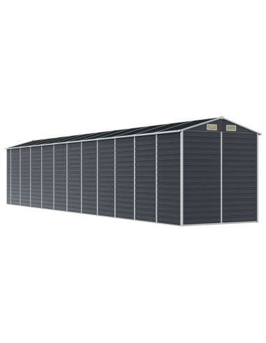 Capanno da Giardino Antracite 191x980x198 in Acciaio Zincato