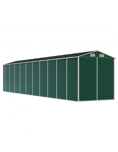 Capanno da Giardino Verde 191x895x198 cm in Acciaio Zincato