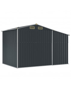 Capanno da Giardino Antracite 277x192,5x179 in Acciaio Zincato 2