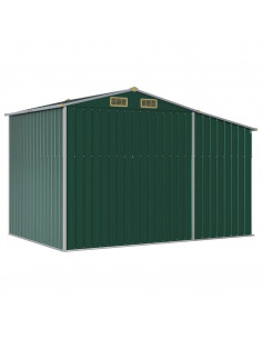 Capanno da Giardino Verde 277x192,5x179 cm in Acciaio Zincato 2