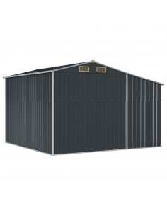 Capanno da Giardino Antracite 277x279x179 cm in Acciaio Zincato 2