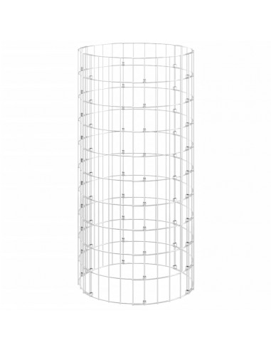 Compostiera da Giardino Ø50x100 cm in Acciaio Zincato