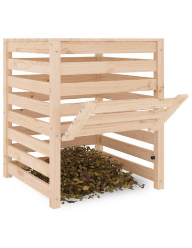 Compostiera 63,5x63,5x77,5 cm in Legno Massello di Pino