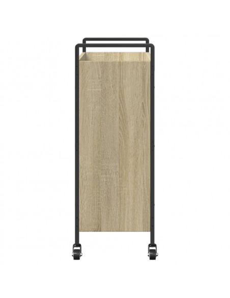Carrello da Cucina Rovere Sonoma 70x30x82 cm Legno Multistrato