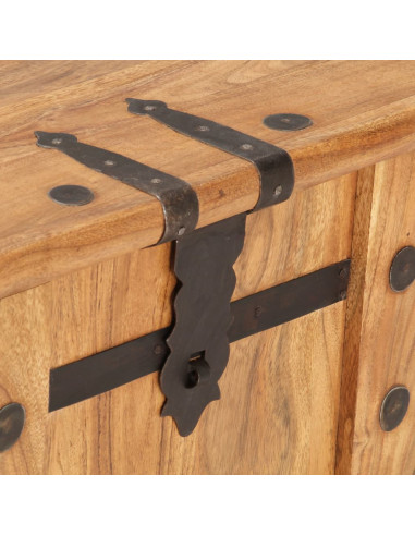 Baule 90x40x40 cm in Legno Massello di Acacia