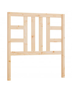 Testiera per Letto 96x4x100 cm in Legno Massello di Pino 2