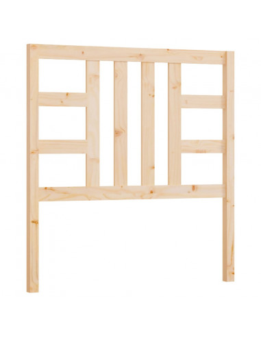 Testiera per Letto 96x4x100 cm in Legno Massello di Pino