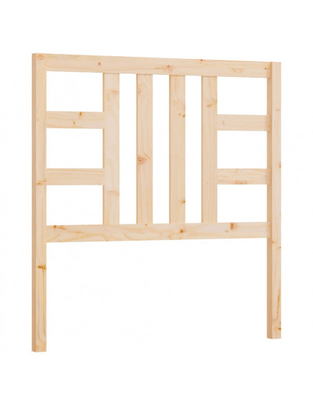 Testiera per Letto 96x4x100 cm in Legno Massello di Pino