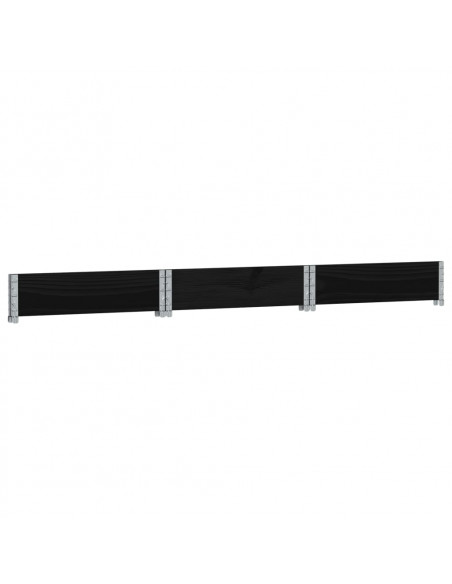 Fioriera Rialzata Esagonale Nera 160x160cm Legno di Pino