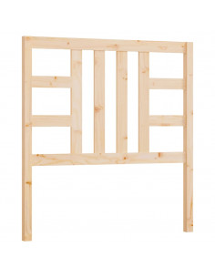 Testiera per Letto 106x4x100 cm in Legno Massello di Pino 2