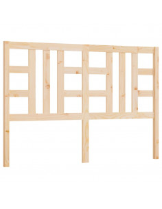 Testiera per Letto 141x4x100 cm in Legno Massello di Pino 2