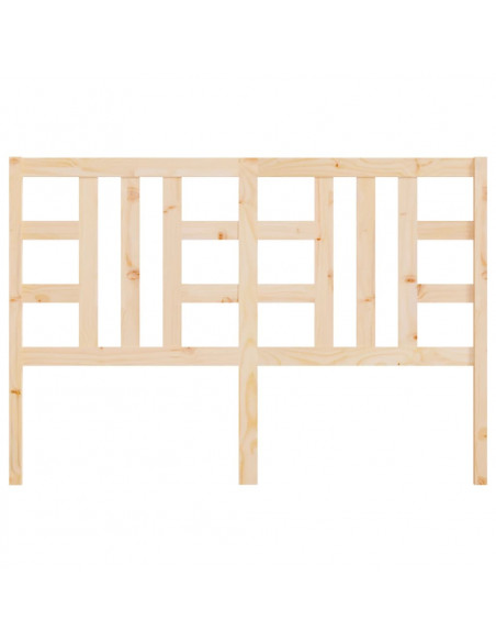 Testiera per Letto 141x4x100 cm in Legno Massello di Pino