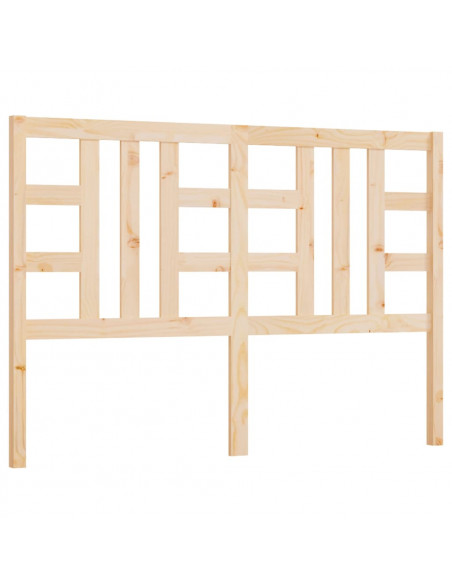 Testiera per Letto 146x4x100 cm in Legno Massello di Pino