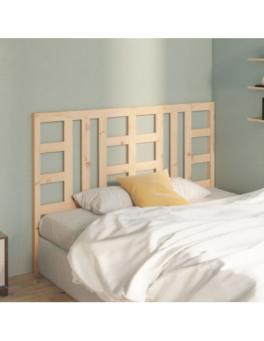 Testiera per Letto 146x4x100 cm in Legno Massello di Pino