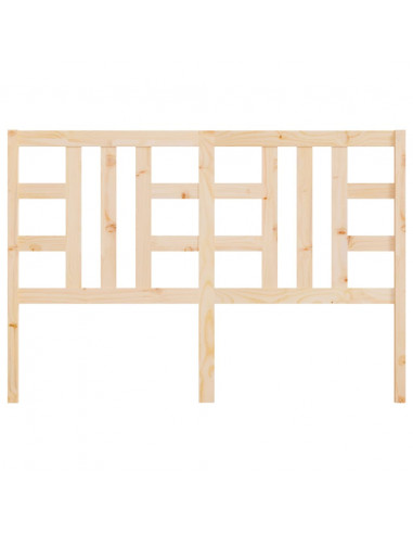 Testiera per Letto 146x4x100 cm in Legno Massello di Pino