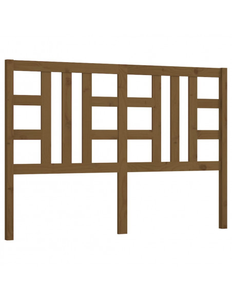 Testiera per Letto Marrone Miele 146x4x100 cm in Pino Massello