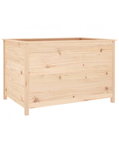 Fioriera Rialzata Giardino 119,5x82,5x78cm Legno Massello Pino