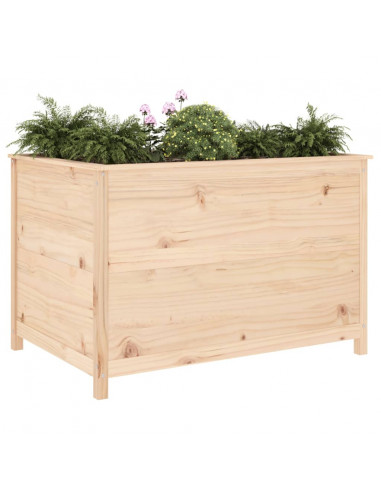 Fioriera Rialzata Giardino 119,5x82,5x78cm Legno Massello Pino
