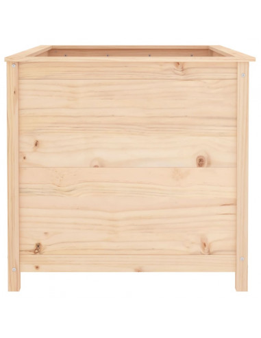 Fioriera Rialzata Giardino 119,5x82,5x78cm Legno Massello Pino