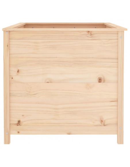 Fioriera Rialzata Giardino 119,5x82,5x78cm Legno Massello Pino