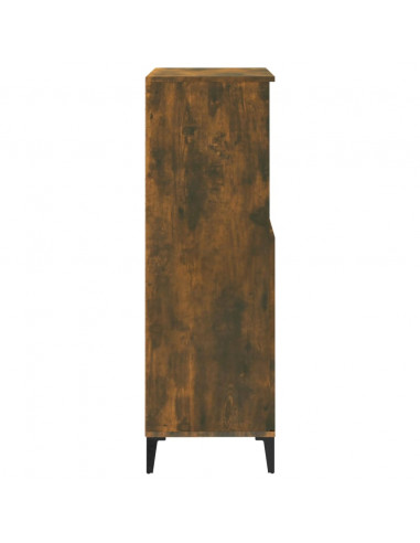 Credenza Rovere Fumo 60x36x110 cm in Legno Multistrato