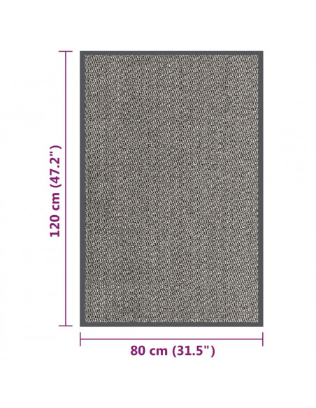 Zerbino Trapuntato 80x120 cm Marrone Chiaro