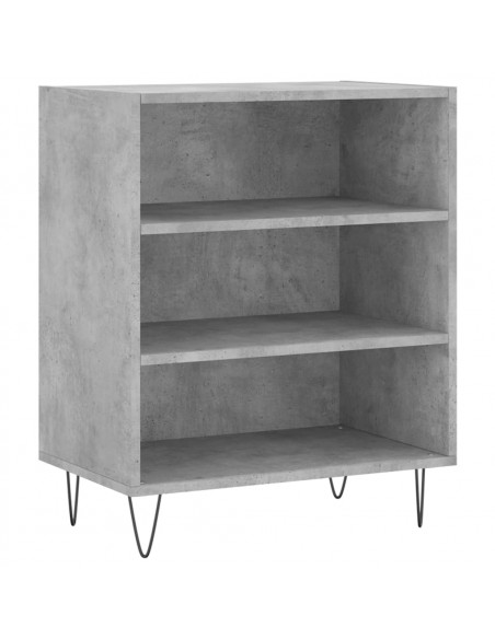 Credenza Grigio Cemento 57x35x70 cm in Legno Multistrato