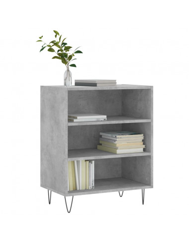 Credenza Grigio Cemento 57x35x70 cm in Legno Multistrato