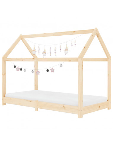 Giroletto per Bambini in Legno Massello di Pino 80x160 cm