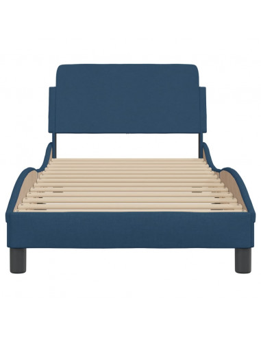 Giroletto con Testiera Blu 90x190 cm in Tessuto