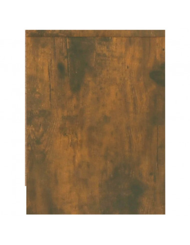 Comodino Rovere Fumo 40x30x40 cm in Legno Ingegnerizzato