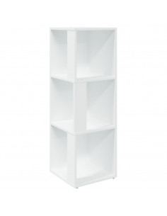 Armadio Angolare Bianco 33x33x100 cm in Truciolato 2