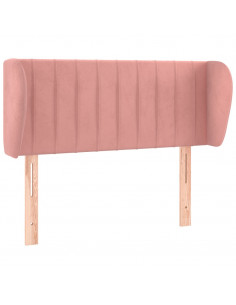 Testiera ad Orecchio Rosa 83x23x78/88 cm in Velluto 2