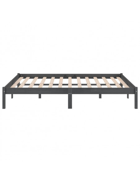 Giroletto Grigio in Legno Massello 150x200 cm King Size