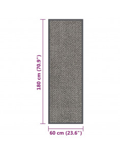 Zerbino Trapuntato 60x180 cm Marrone Chiaro
