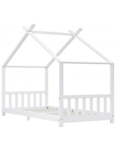 Giroletto per Bambini Bianco in Massello di Pino 90x200 cm