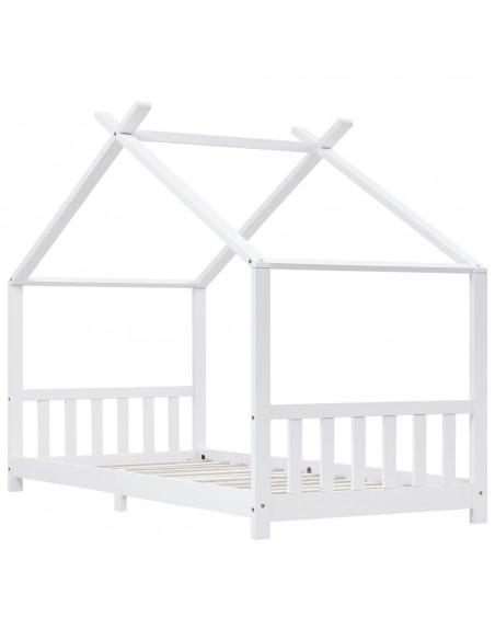 Giroletto per Bambini Bianco in Massello di Pino 90x200 cm