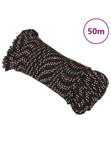 Corda Nautica Nera 5 mm 50 m in Polipropilene
