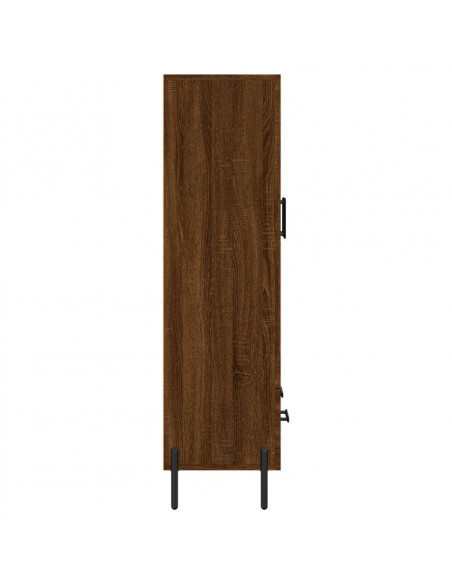 Credenza Rovere Marrone 69,5x31x115 cm in Legno Multistrato