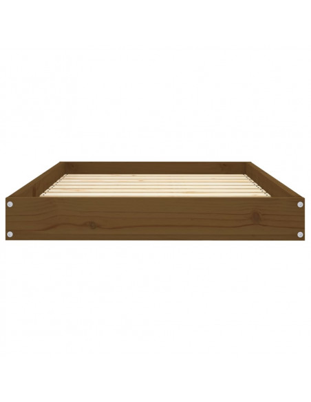 Cuccia per Cani Miele 91,5x64x9 cm in Legno Massello di Pino