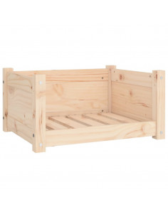 Cuccia per Cani 55,5x45,5x28 cm in Legno Massello di Pino 2