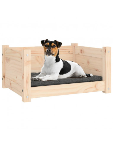 Cuccia per Cani 55,5x45,5x28 cm in Legno Massello di Pino