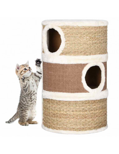 Tiragraffi a Forma di Barile 60 cm in Giunco