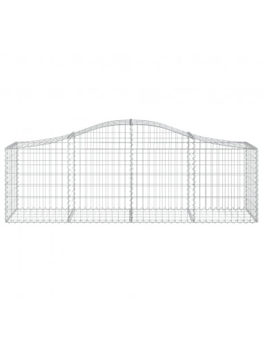 Cesti Gabbioni ad Arco 20 pz 200x50x60/80 cm Ferro Zincato