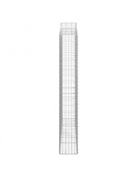 Cesti Gabbioni ad Arco 2 pz 200x30x200/220 cm Ferro Zincato