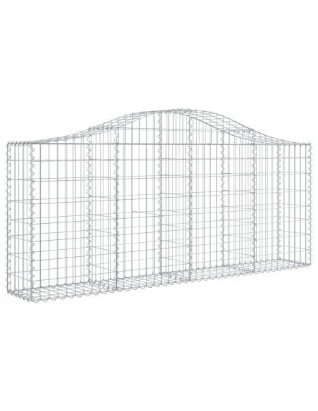 Cesti Gabbioni ad Arco 40 pz 200x30x80/100 cm Ferro Zincato