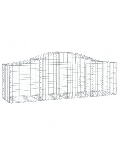 Cesti Gabbioni ad Arco 6 pz 200x50x60/80 cm Ferro Zincato
