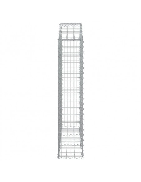 Cesto Gabbione ad Arco 150x30x140/160 cm Ferro Zincato