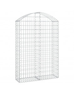 Cesto Gabbione ad Arco 100x30x140/160 cm Ferro Zincato 2